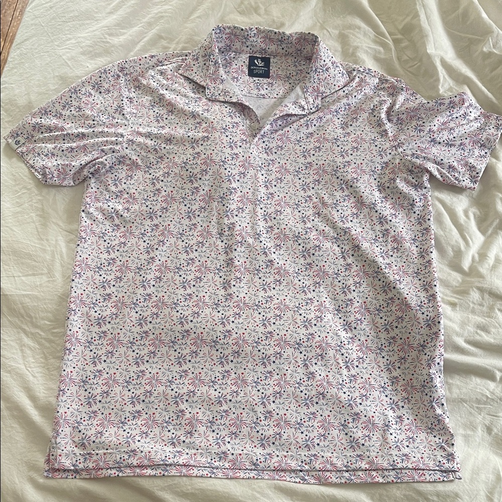 Men's Patriotic Donald Ross Sport Golf Shirt